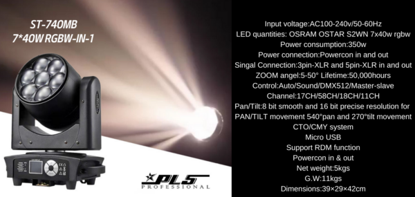 PLS PRO LED Beam 150 - ST-740MB - Image 5